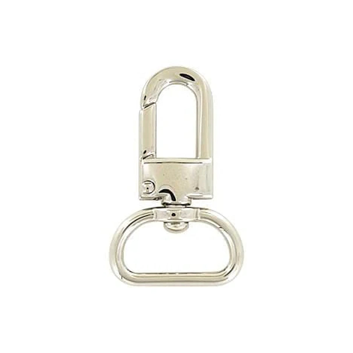 3/4" Shiny Nickel, 1 11/16" Lever Swivel Snap Hook, Zinc Alloy