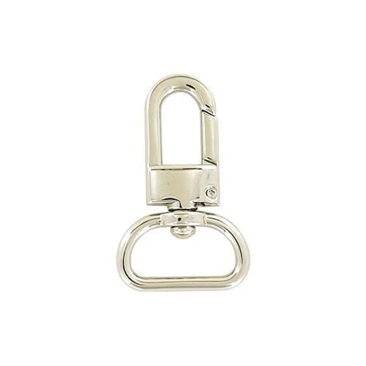 3/4" Shiny Nickel, 1 11/16" Lever Swivel Snap Hook, Zinc Alloy