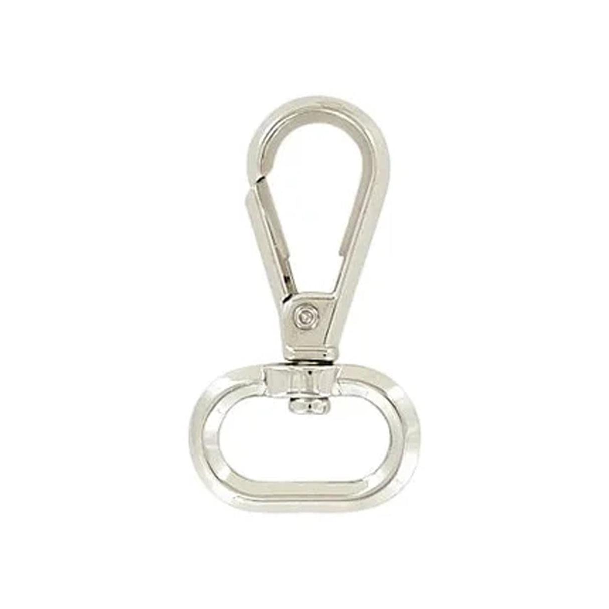 3/4" Nickel, 2" Lever Swivel Snap Hook, Zinc Alloy