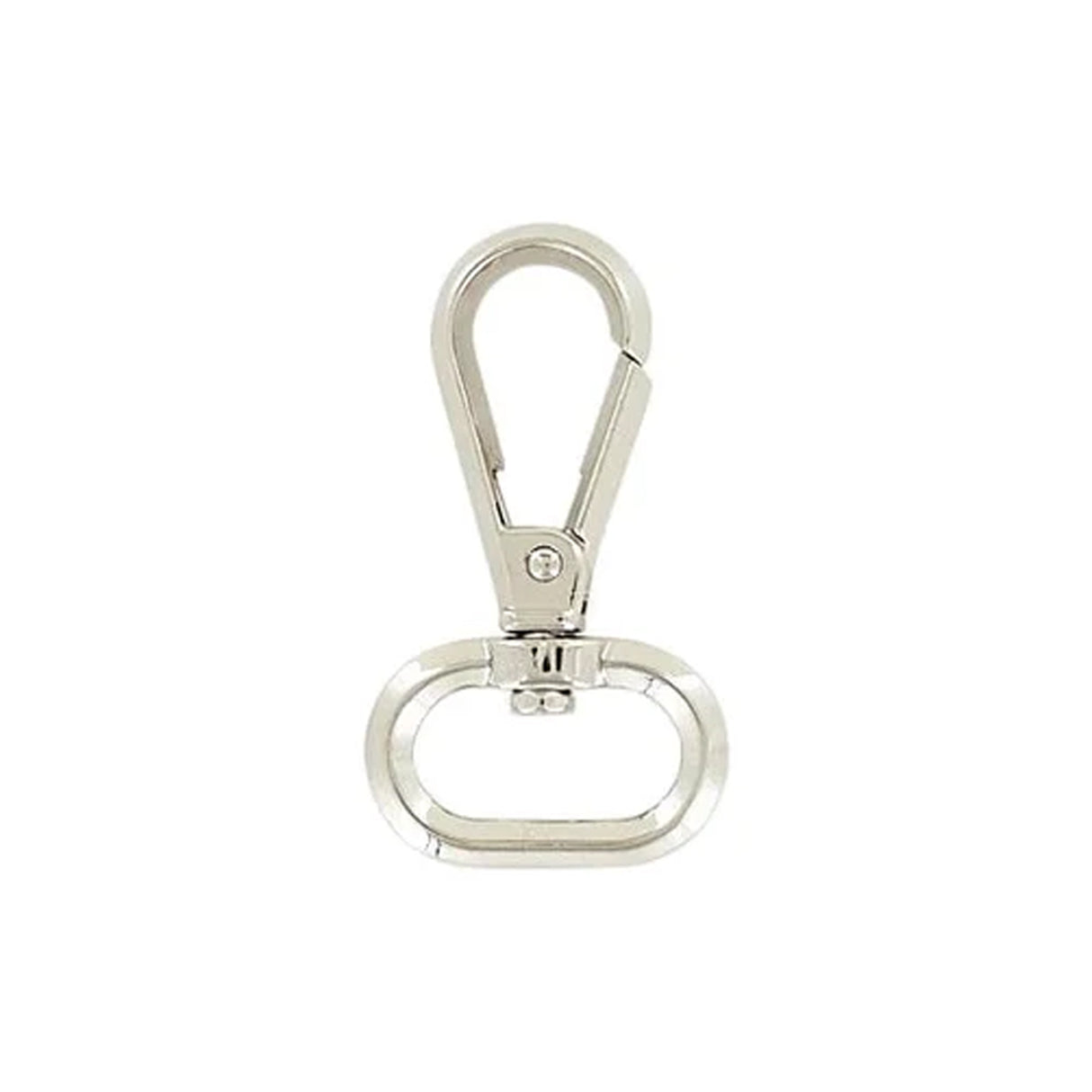 3/4" Nickel, 2" Lever Swivel Snap Hook, Zinc Alloy