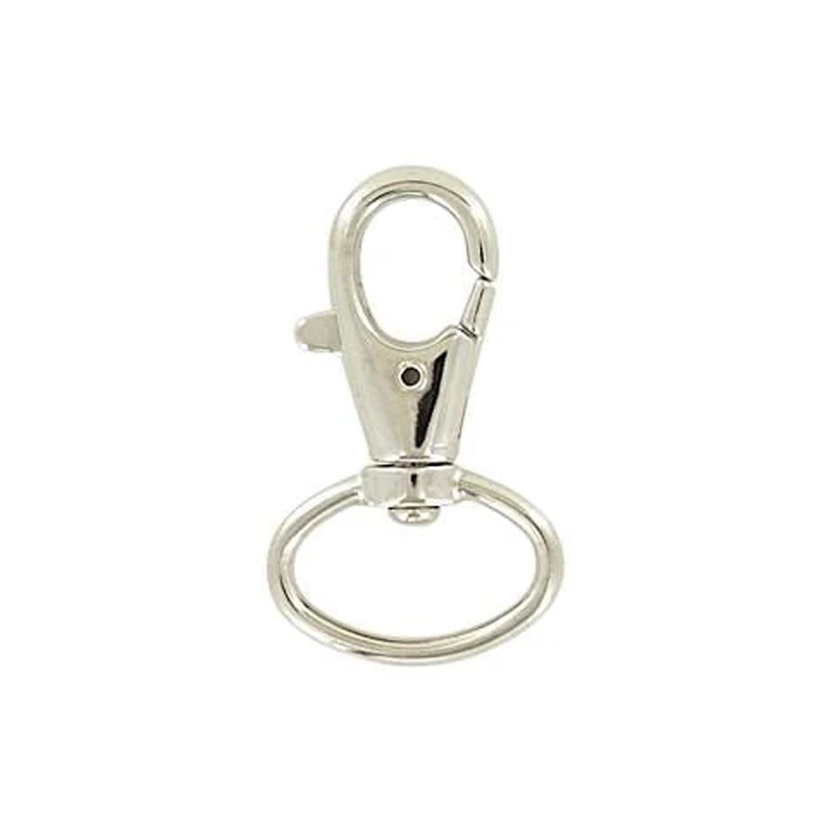 3/4" Shiny Nickel, Swivel Snap Hook, Zinc Alloy