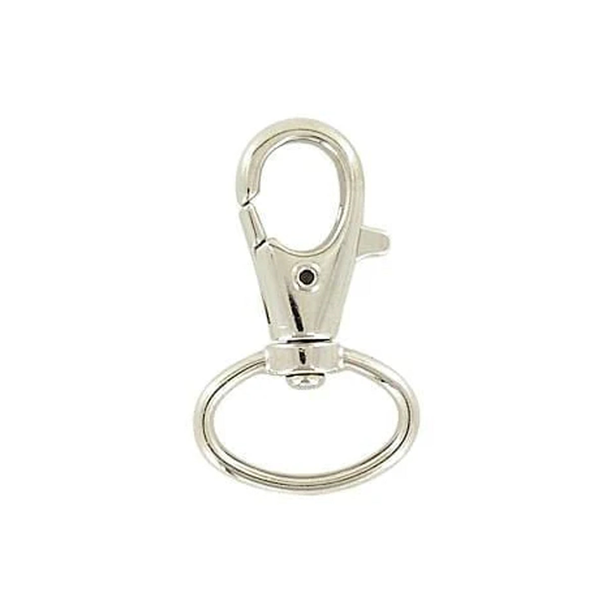 3/4" Shiny Nickel, Swivel Snap Hook, Zinc Alloy
