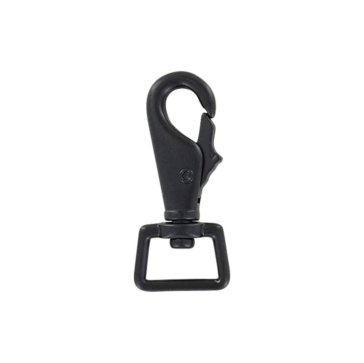 3/4" Shiny Black, Lever Swivel Snap Hook, Zinc Alloy