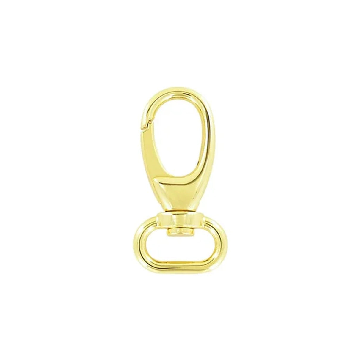 3/4" Shiny Gold, 2 3/16" Lever Swivel Snap Hook, Zinc Alloy