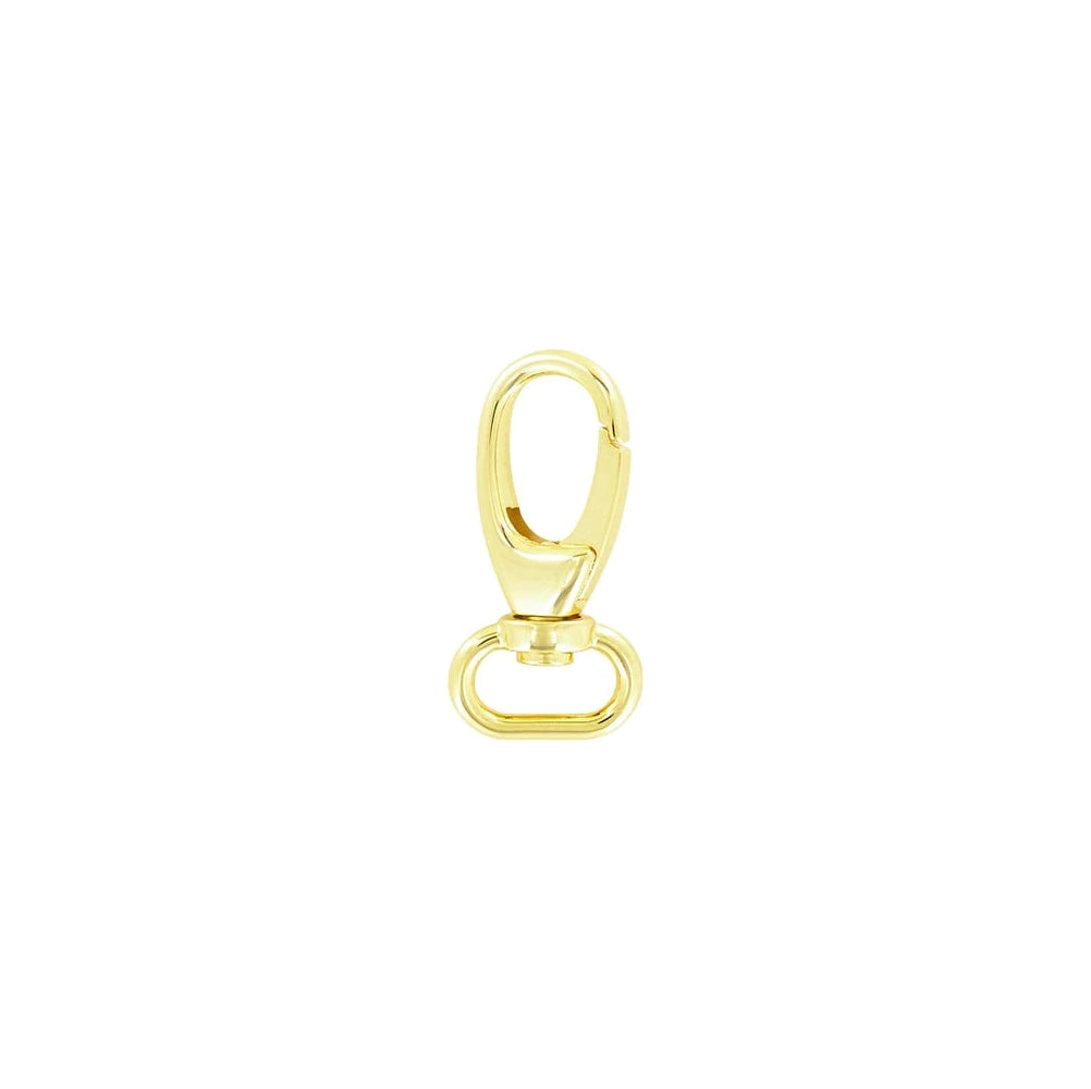 3/4" Shiny Gold, Lever Swivel Snap Hook, Zinc Alloy, #P-2275-GOLD