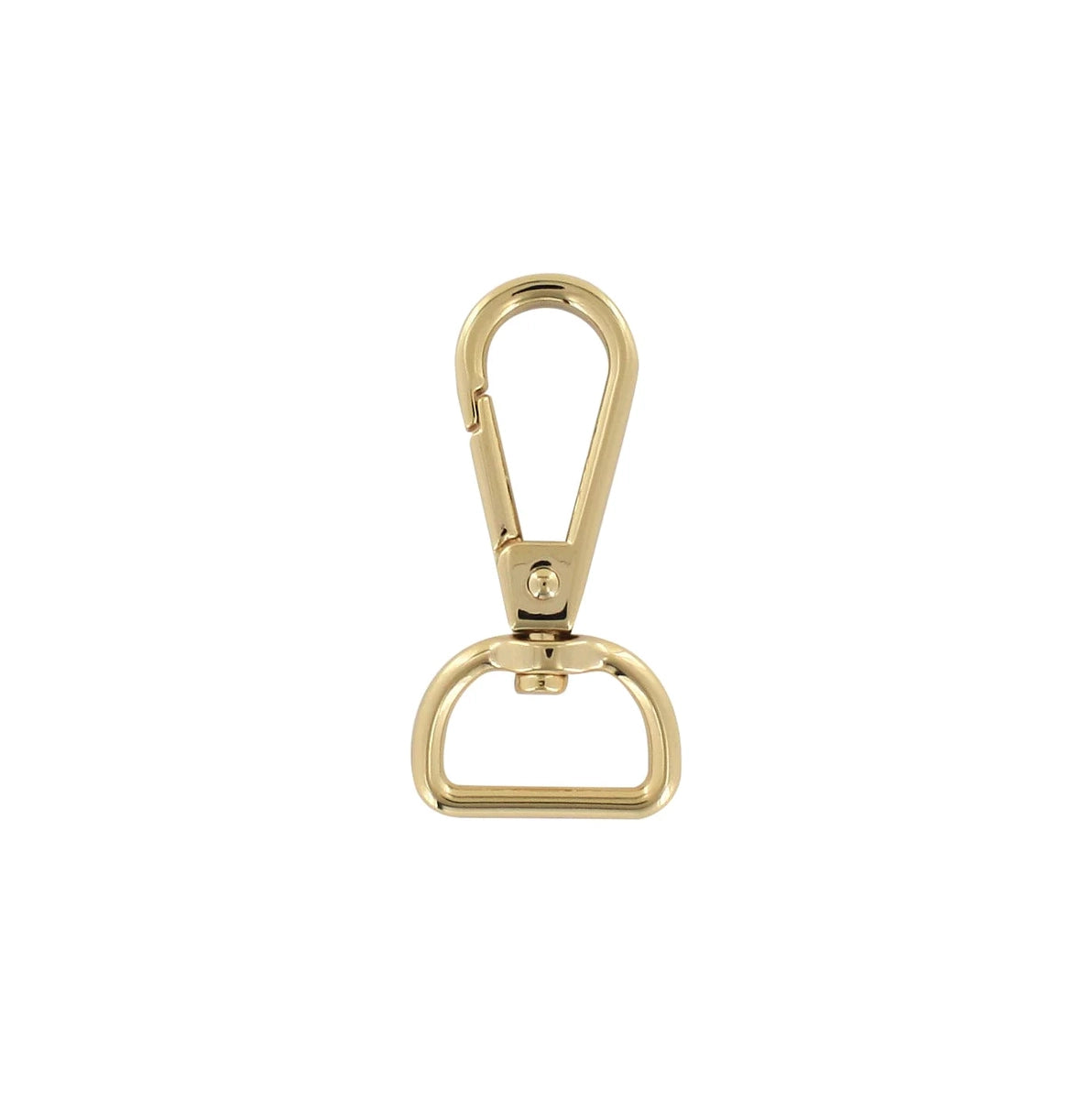 3/4" Shiny Lt Gold, Tear Drop Lever Swivel Snap, Zinc Alloy