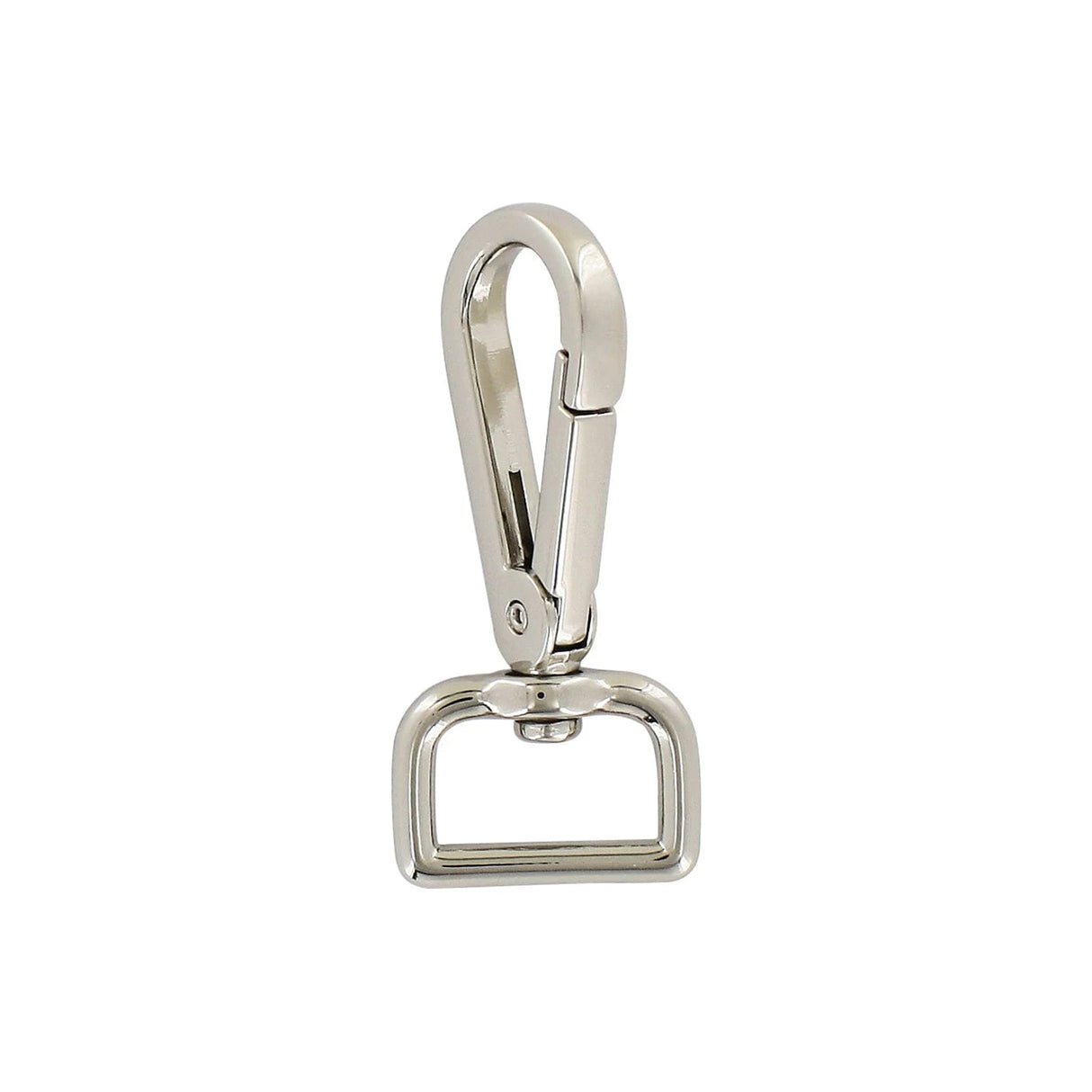 3/4" Shiny Nickel, Tear Drop Lever Swivel Snap, Zinc Alloy