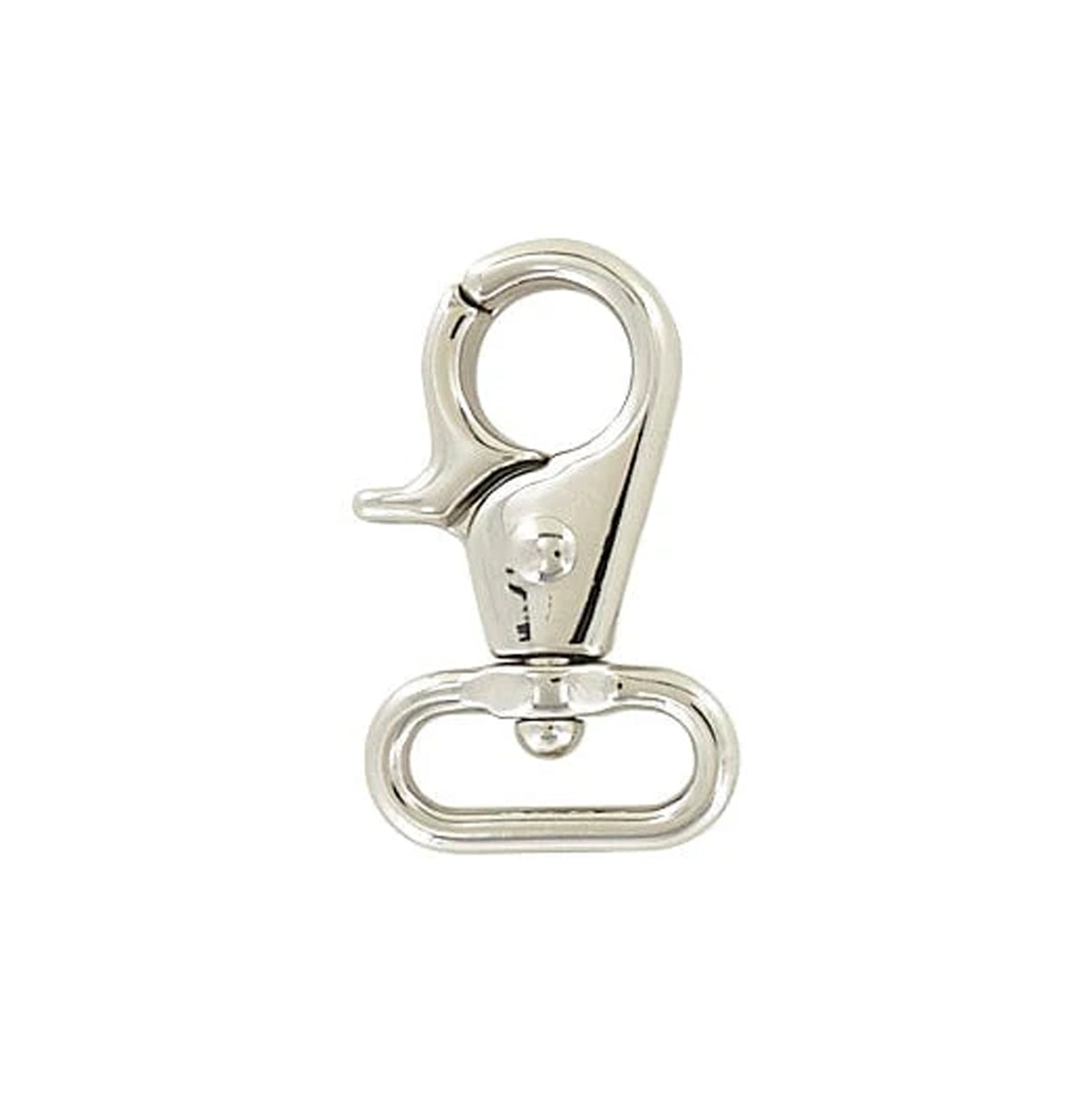 3/4" Shiny Nickel, Trigger Swivel Snap Hook, Zinc Alloy