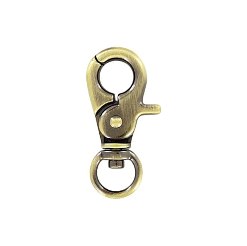 3/8" Antique Brass, Trigger Swivel Snap Hook, Zinc Alloy