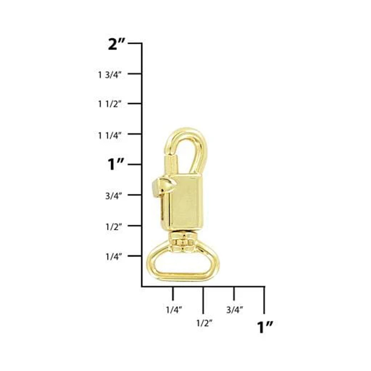 3/8" Shiny Gold, Trigger Swivel Snap Hook, Zinc Alloy-PK5
