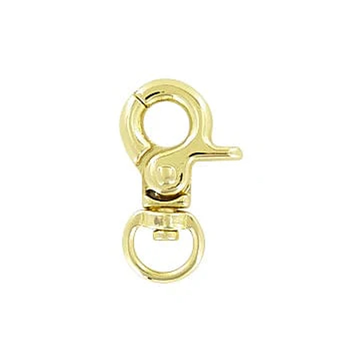 5/16" Gold, 1 1/8" Trigger Swivel Snap Hook, Zinc Alloy