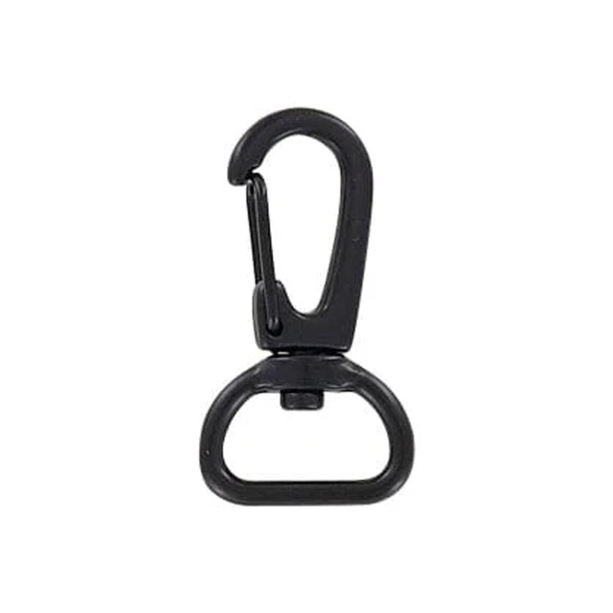 5/8" Black, Lever Swivel Snap Hook, Zinc Alloy