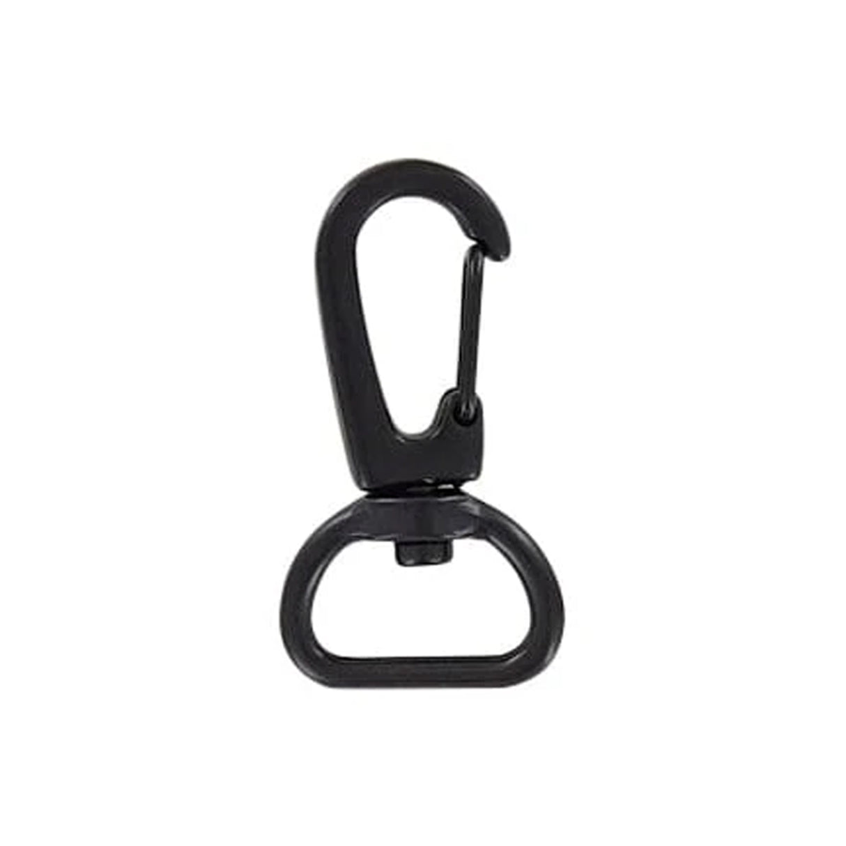 5/8" Black, Lever Swivel Snap Hook, Zinc Alloy