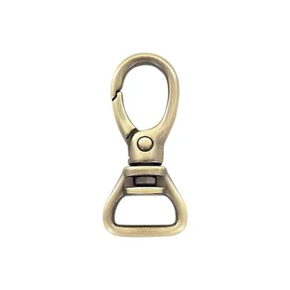 5/8" Brushed Antique Brass, Lever Swivel Snap Hook, Zinc Alloy
