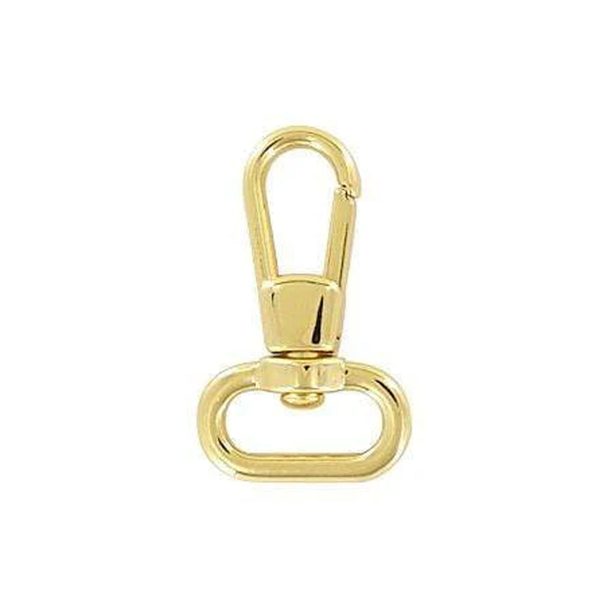 5/8" Shiny Gold, Lever Swivel Snap Hook, Zinc Alloy-5pk