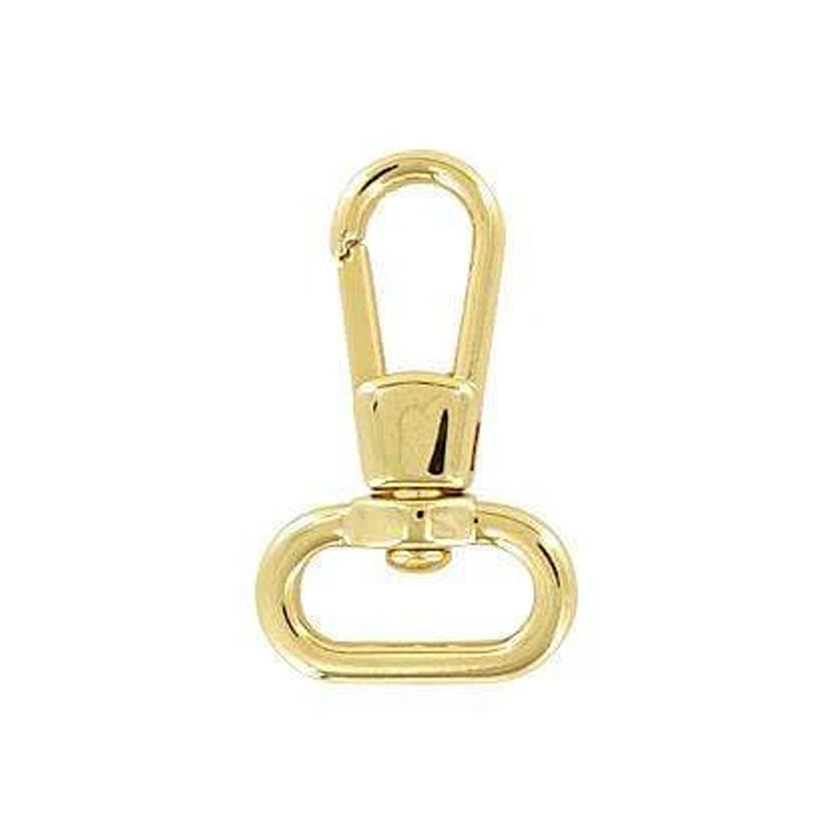5/8" Shiny Gold, Lever Swivel Snap Hook, Zinc Alloy-5pk