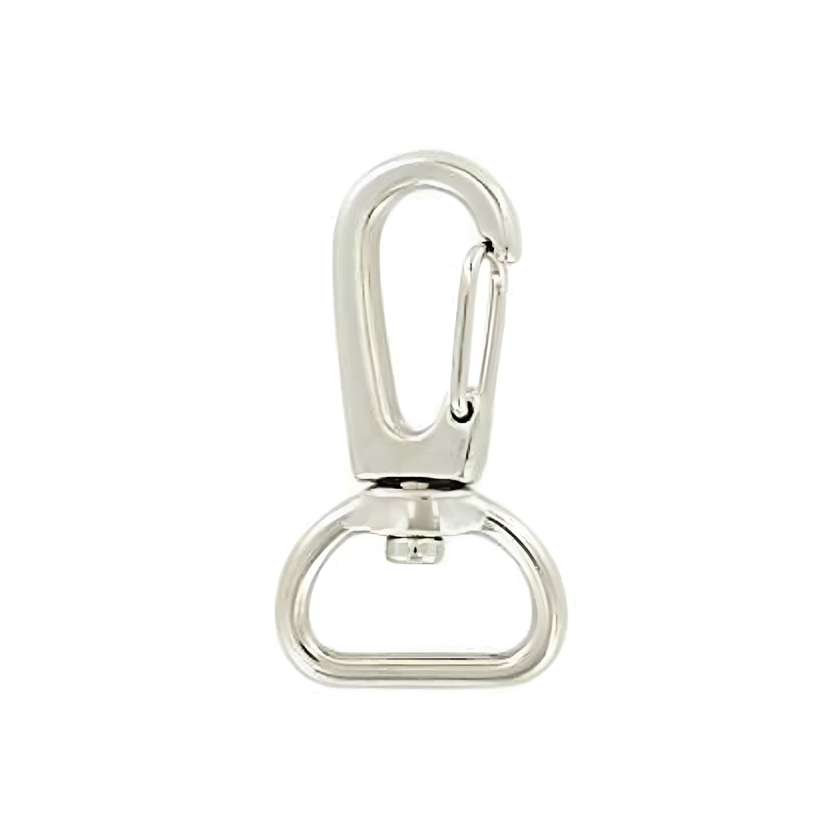 5/8" Nickel, 1 1/2" Lever Swivel Snap Hook, Zinc Alloy
