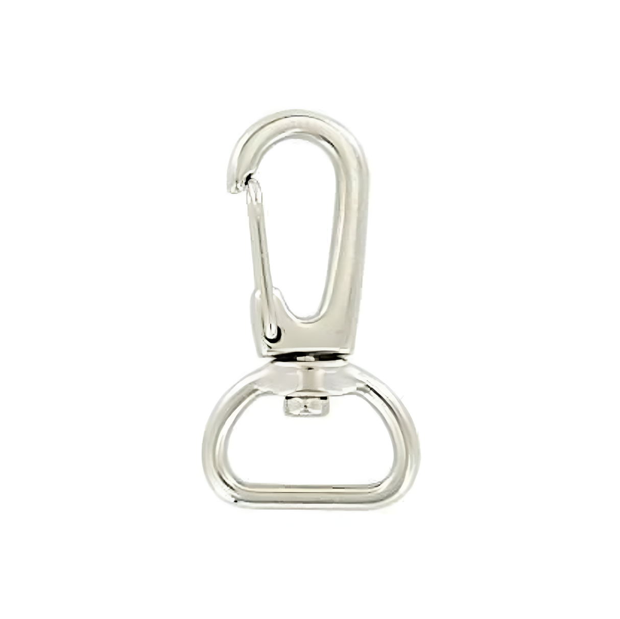 5/8" Nickel, 1 1/2" Lever Swivel Snap Hook, Zinc Alloy