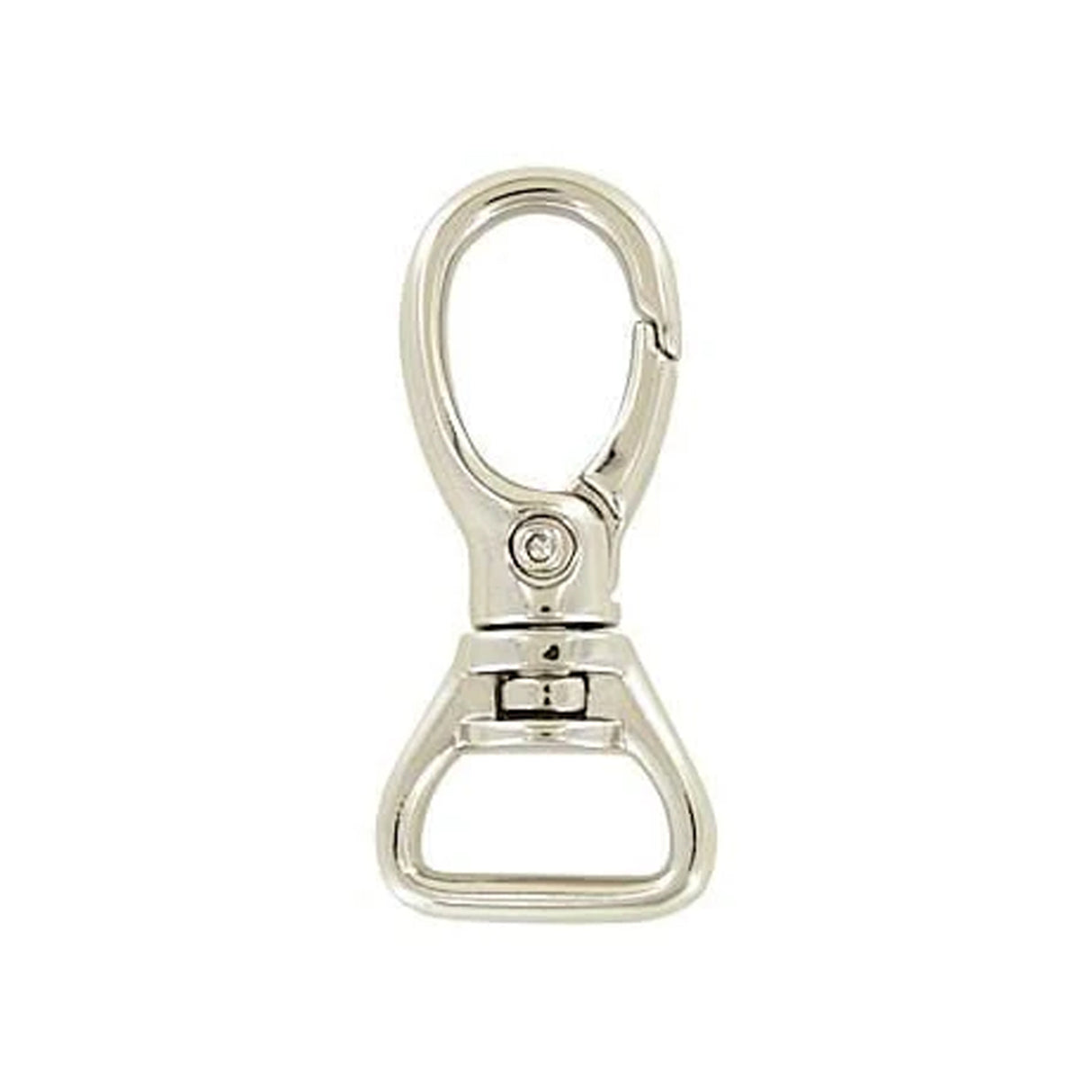 5/8" Shiny Nickel, 1 13/16" Lever Swivel Snap Hook, Zinc Alloy