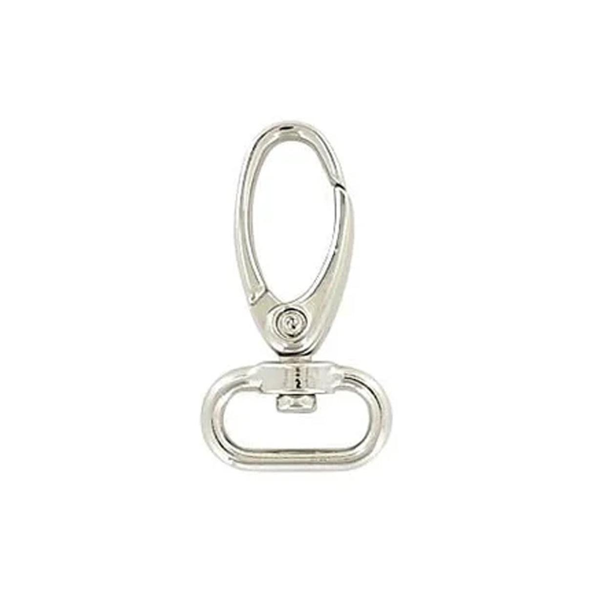 5/8" Shiny Nickel, Lever Swivel Snap Hook, Zinc Alloy-PK5