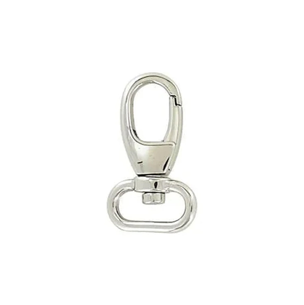 5/8" Shiny Nickel, 1 3/8" Lever Swivel Snap Hook, Zinc Alloy