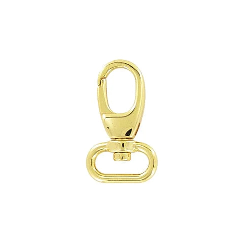 5/8" Shiny Gold, 1 3/8" Lever Swivel Snap Hook, Zinc Alloy