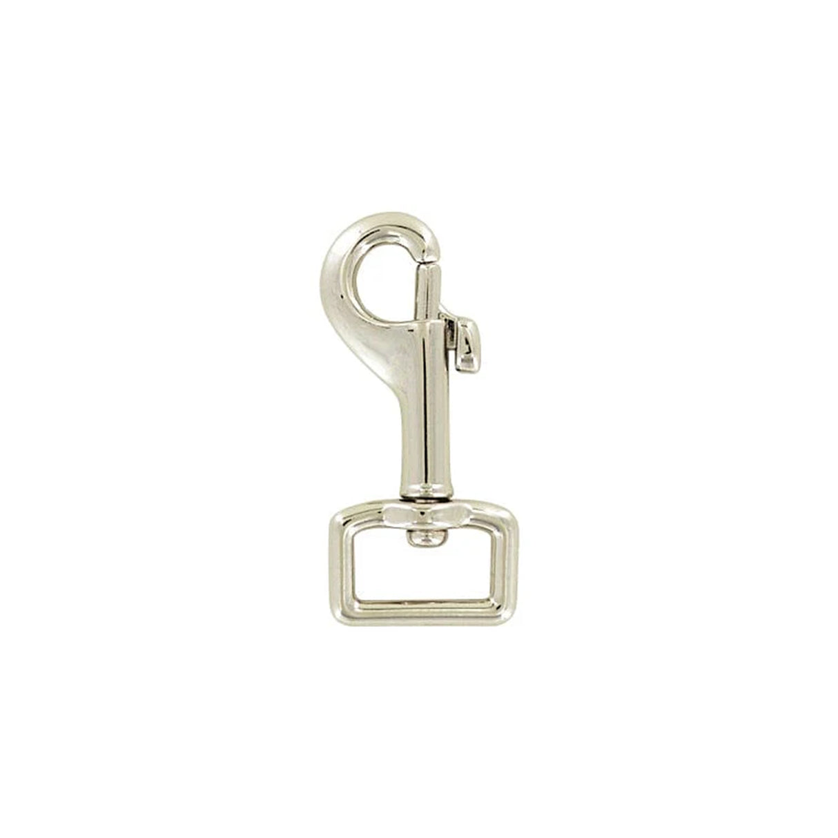 5/8" Shiny Nickel, Swivel Snap Hook, Zinc Alloy-PK5