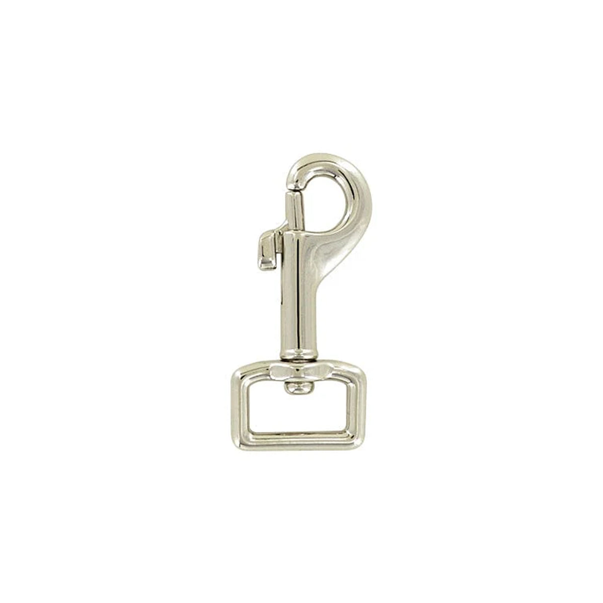 5/8" Shiny Nickel, Swivel Snap Hook, Zinc Alloy-PK5