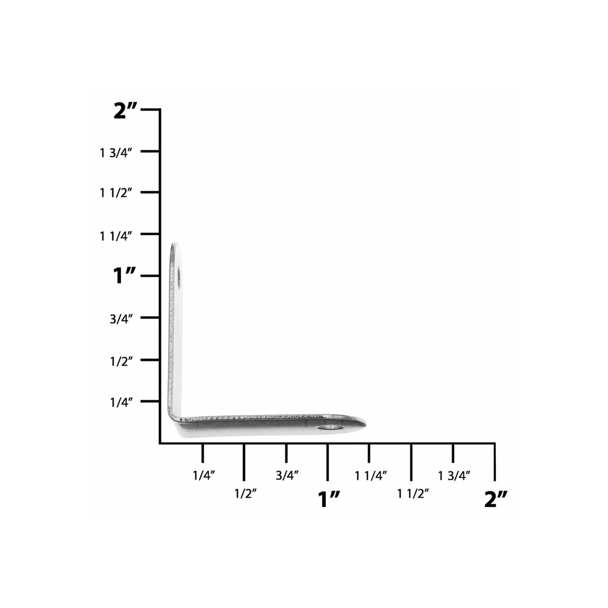 1 1/4" Nickel, Wide Profile Clamp Bracket, Steel