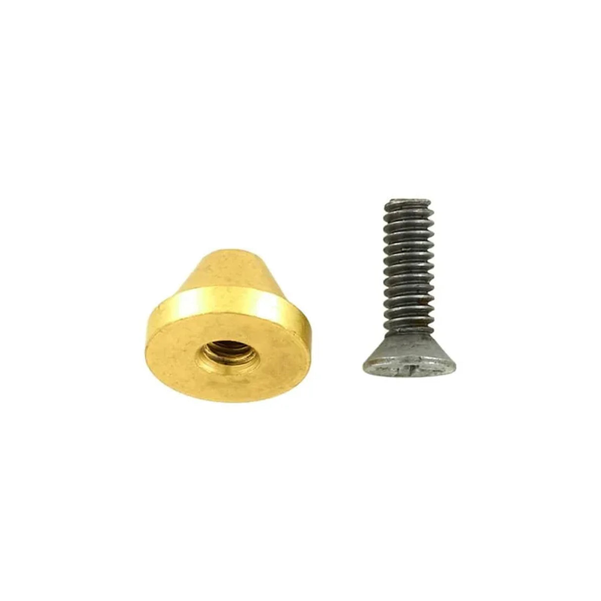 12mm Brass, Cone Handbag Bottom w/screw, Solid Brass-PK10