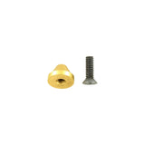12mm Brass, Cone Handbag Bottom w/screw, Solid Brass-PK10, #P-2243
