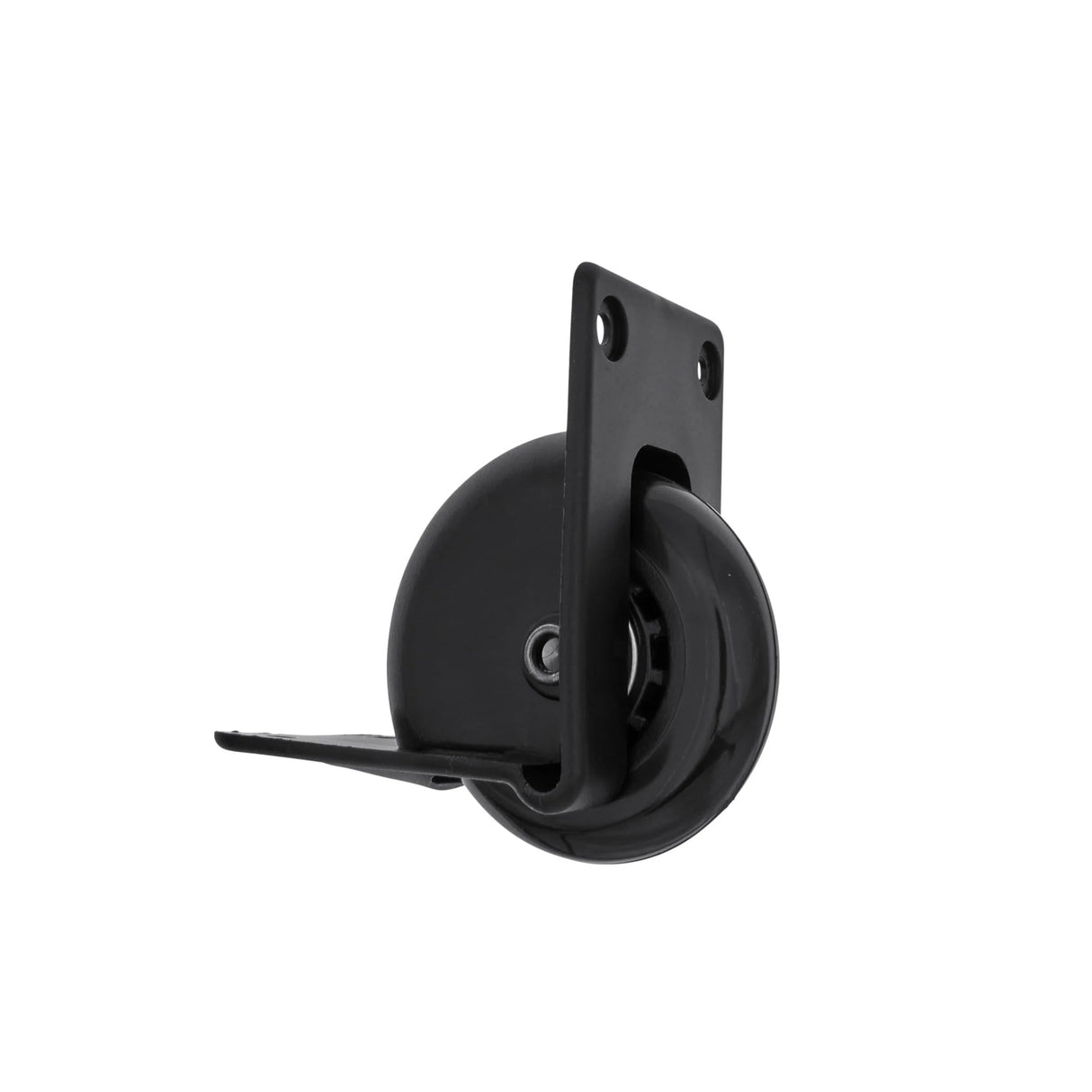 2 3/4" Black, Ball Bearing Inline Skate Wheel w/ Housing, Plastic