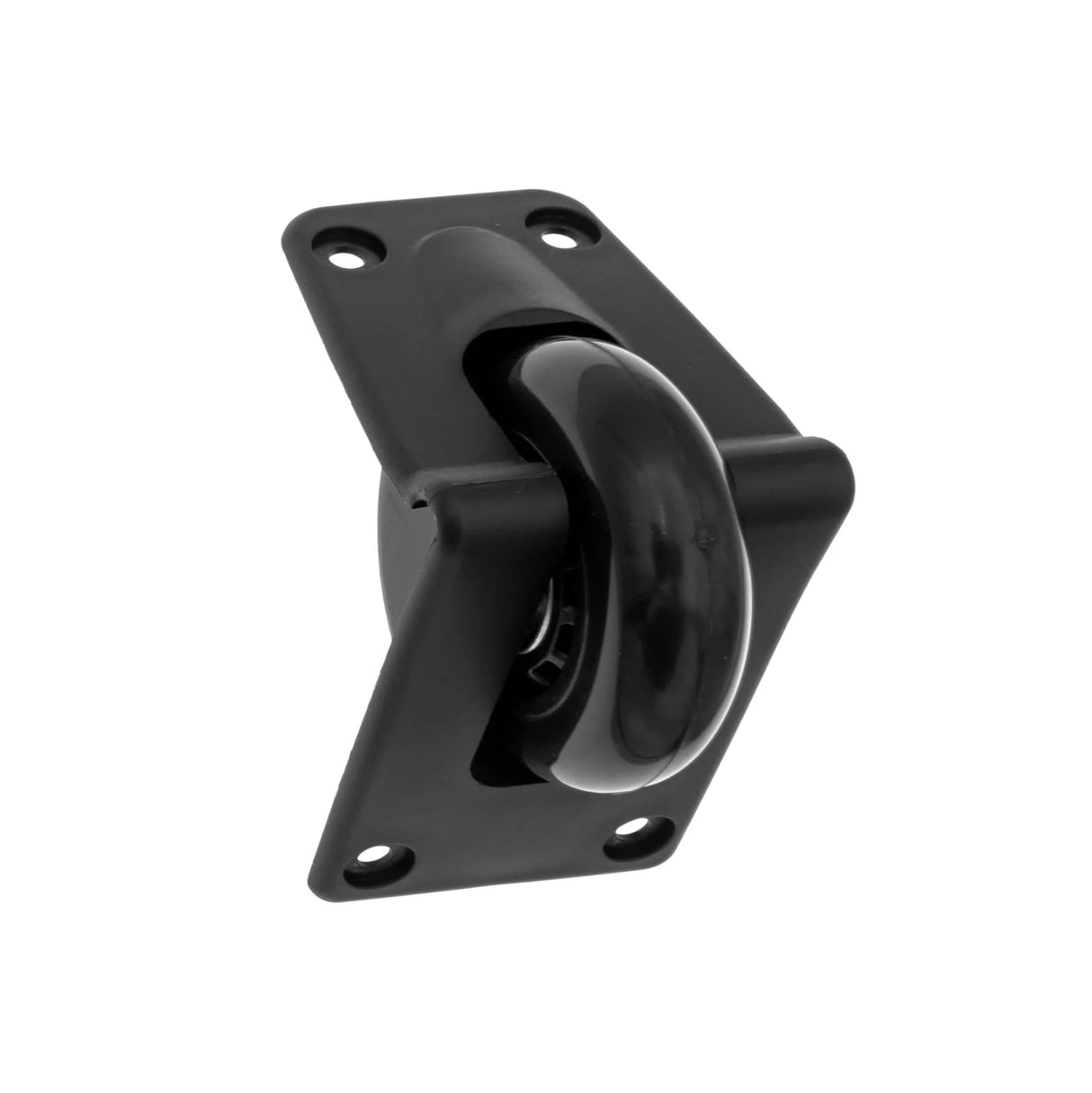 2 3/4" Black, Ball Bearing Inline Skate Wheel w/ Housing, Plastic