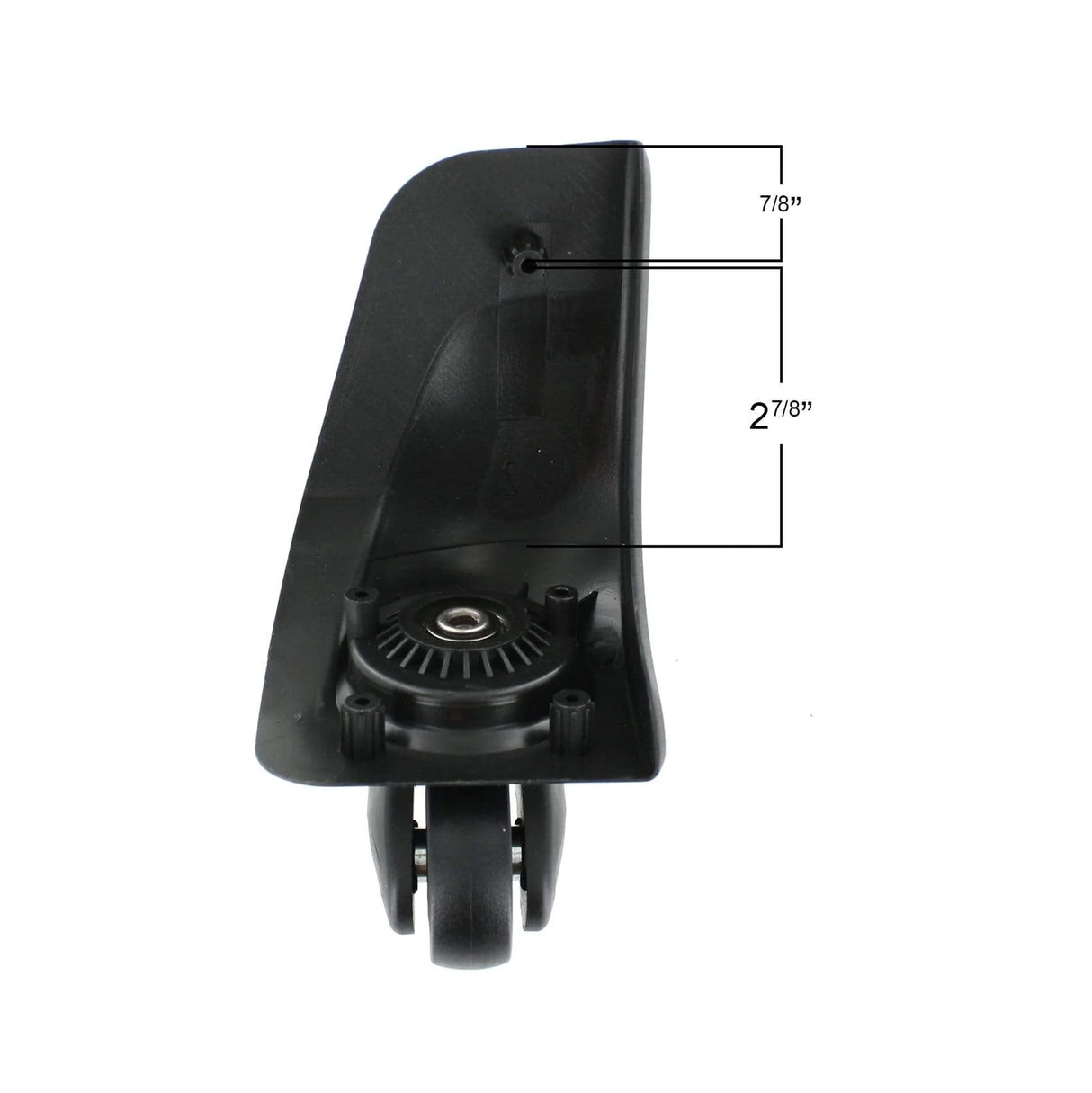 50mm Black, Spinner Wheel with Housing Pair, Plastic