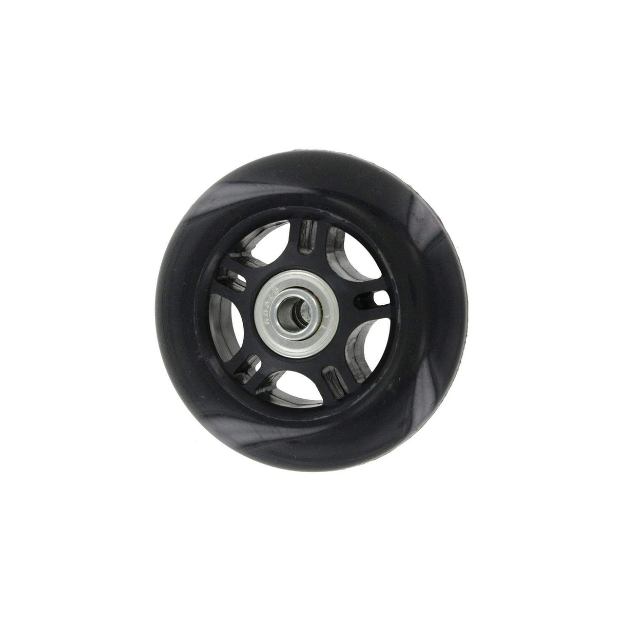 80mm Black, Ball Bearing Inline Skate Wheel, Plastic