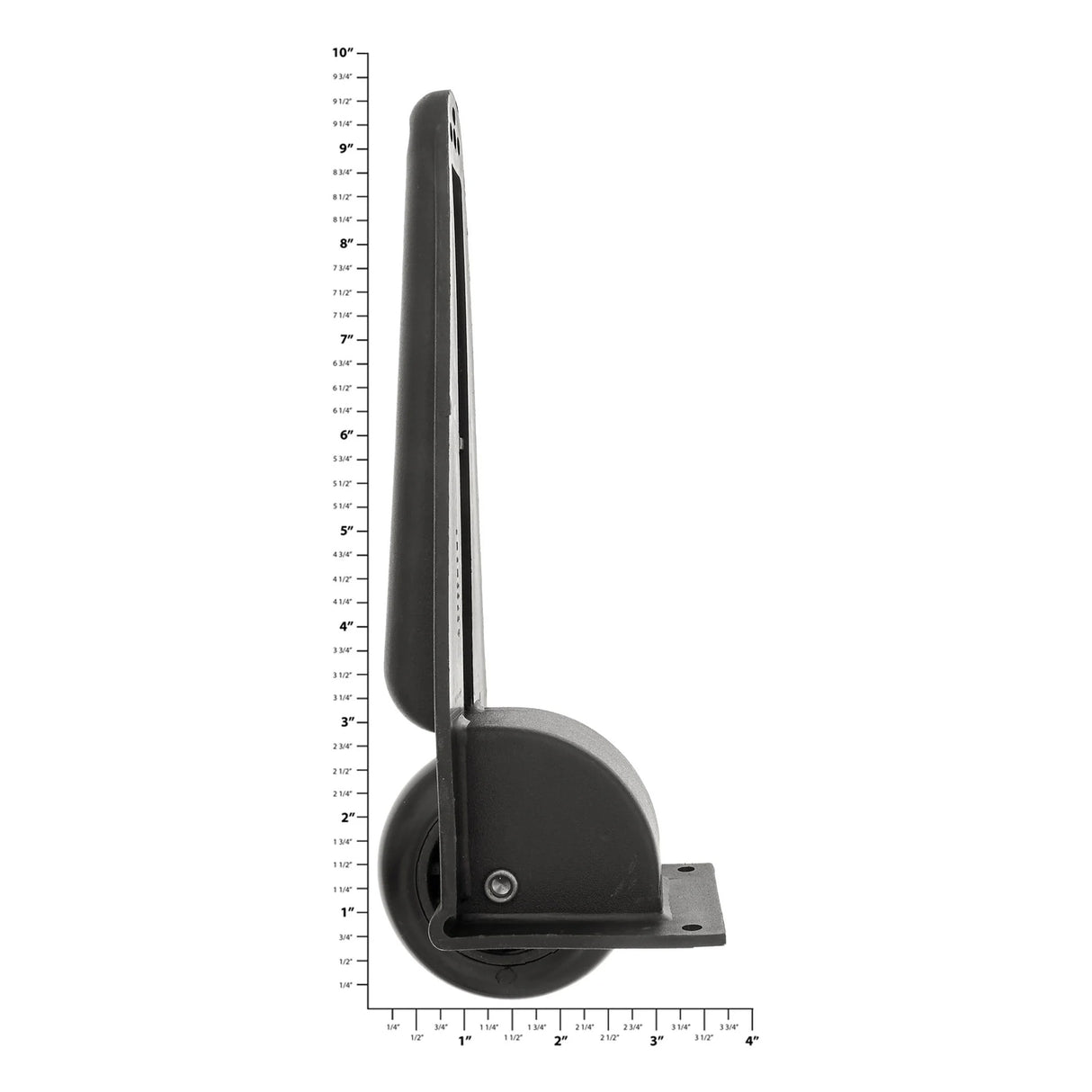 9 3/8" Black, Ball Bearing Inline Skate Wheel w/ Bumper, Plastic