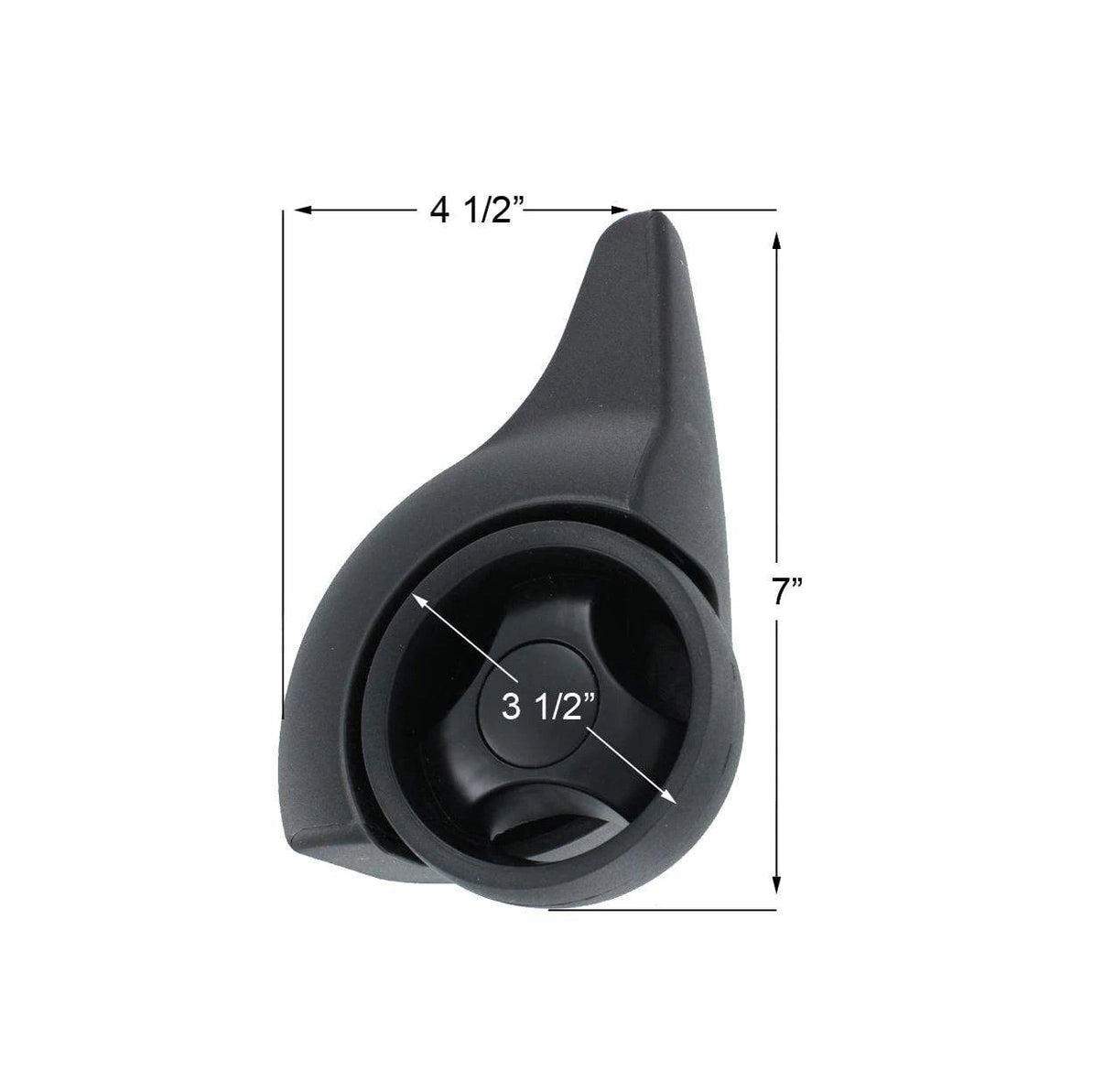 Wheel Assembly Pair Black, #XW-11-PR