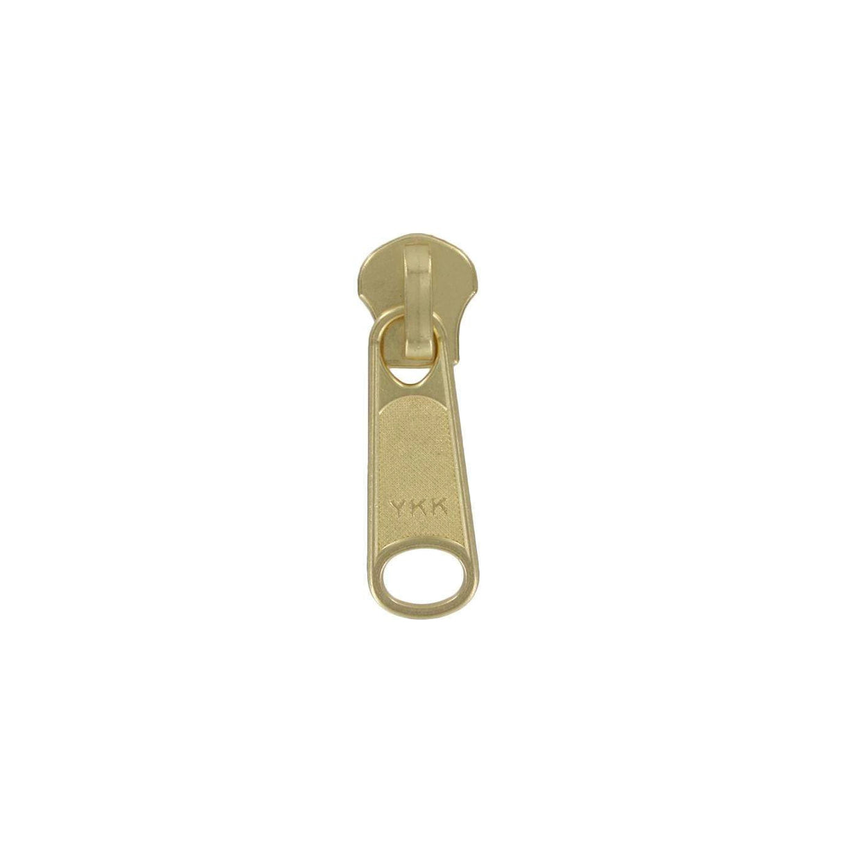 #10 Brass, Metal, YKK Long Tab Semi-Swivel Slider, Zinc Alloy