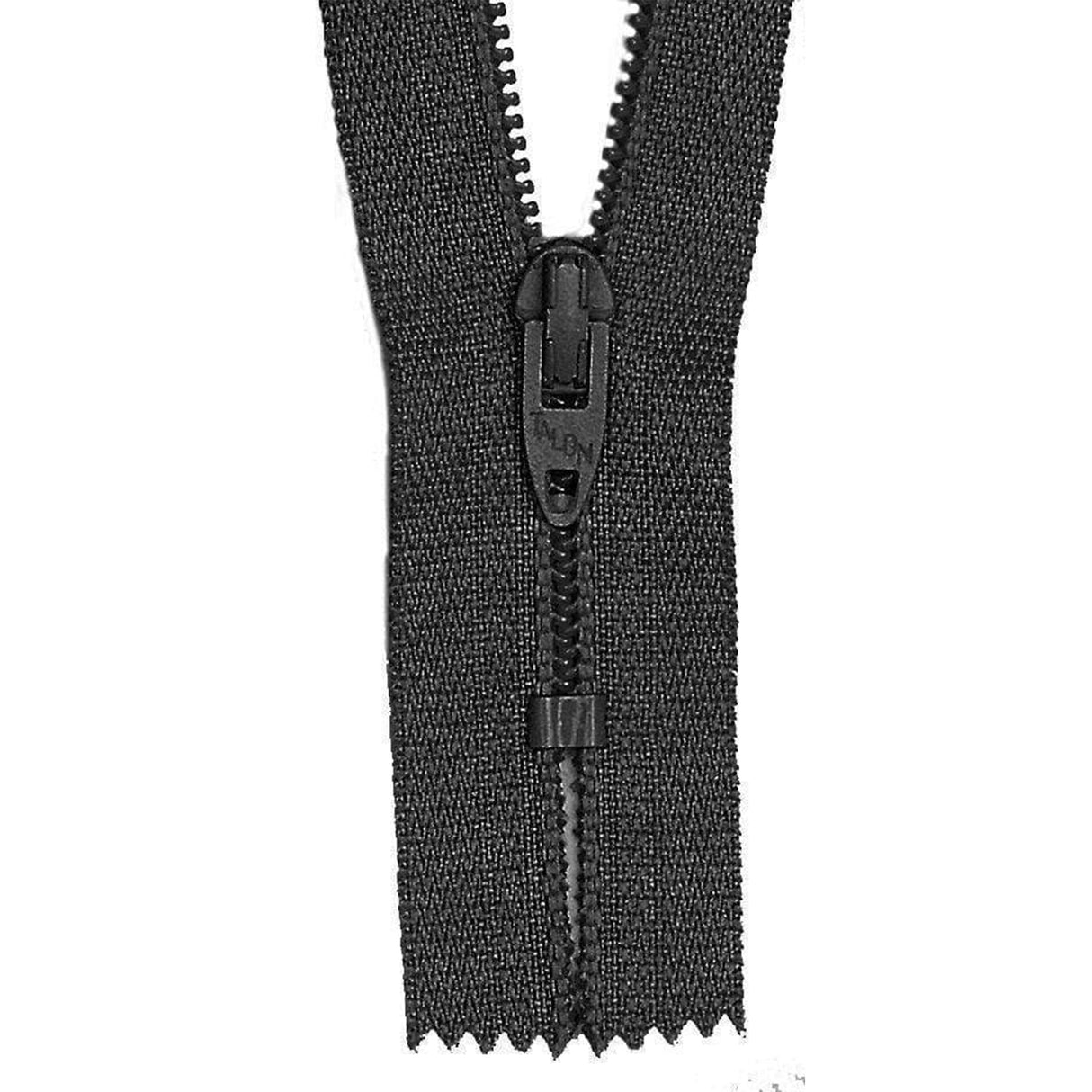 #2.5 Coil, Black, 12" YKK Closed End Zipper, Nylon