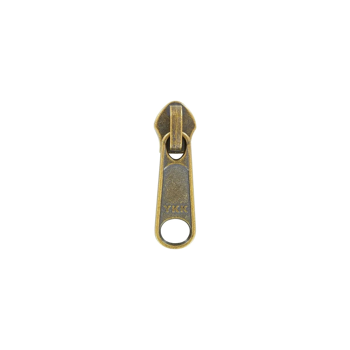 #5 Antique Brass, Coil, YKK Long Tab Semi-Swivel Zipper Slider, Zinc Alloy, #5CN-1-ANTB