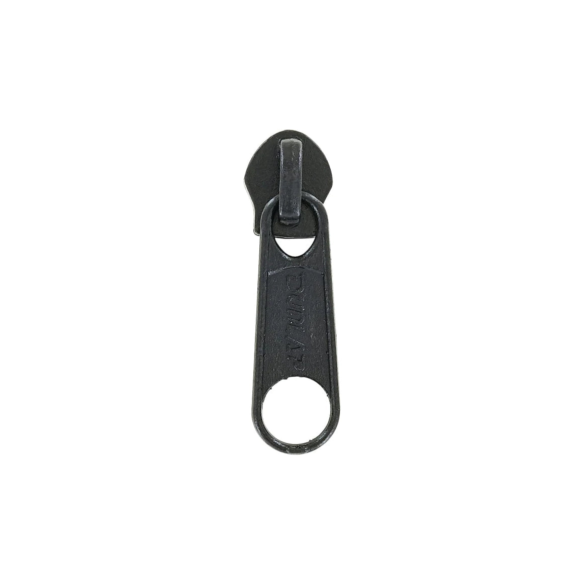 #5 Black, Coil, Dunlap Long Tab Semi-Swivel Zipper Slider, Zinc Alloy