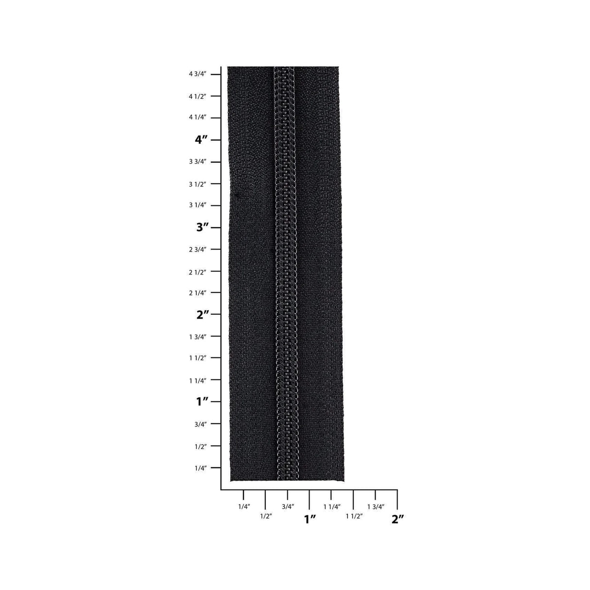 #5 Black, YKK Coil Zipper Tape, Nylon