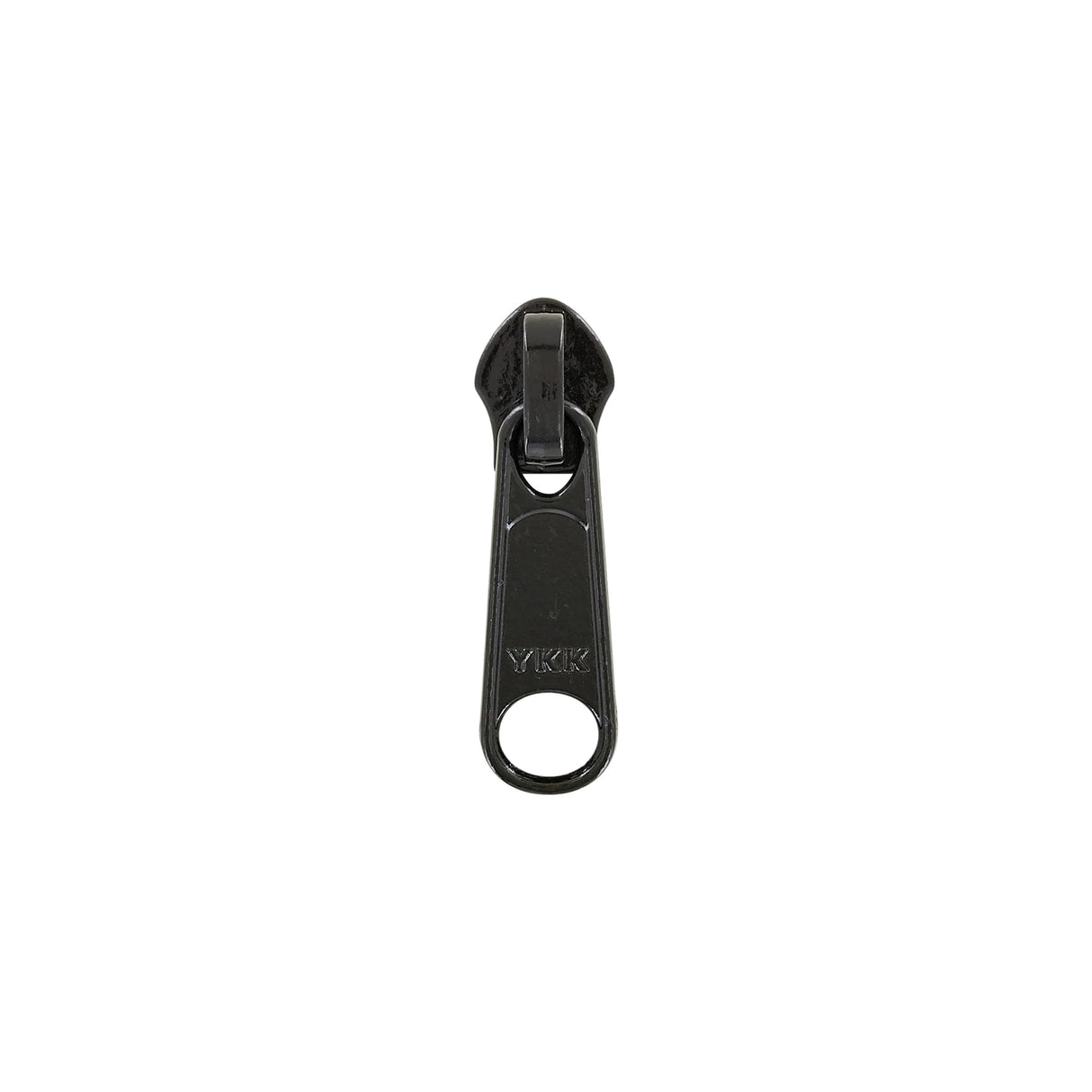 #5 Black, Coil, YKK Long Tab Semi-Swivel Zipper Slider, Zinc Alloy, #5CN-1-BLK