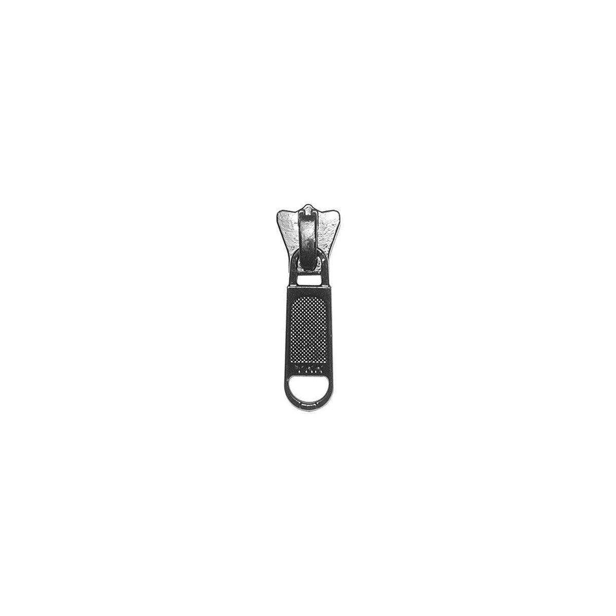 #5 Black, Vislon, YKK Long Tab Semi-Swivel Zipper Slider, Zinc Alloy