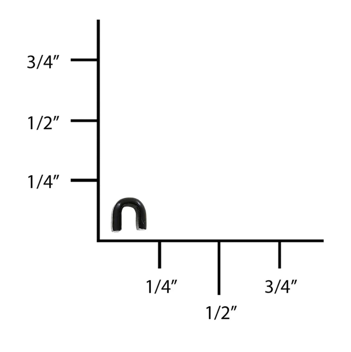 #5 Black, YKK Vislon Top Stop, Zinc Alloy-PK10