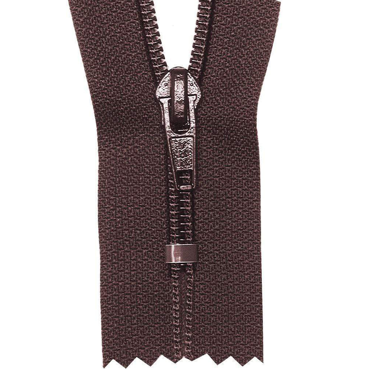 #5 Coil, Brown, 10" YKK Closed End Boot Zipper, Nylon