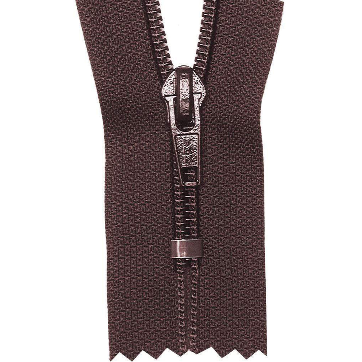 #5 Coil, Brown, 16" YKK Closed End Boot Zipper, Nylon