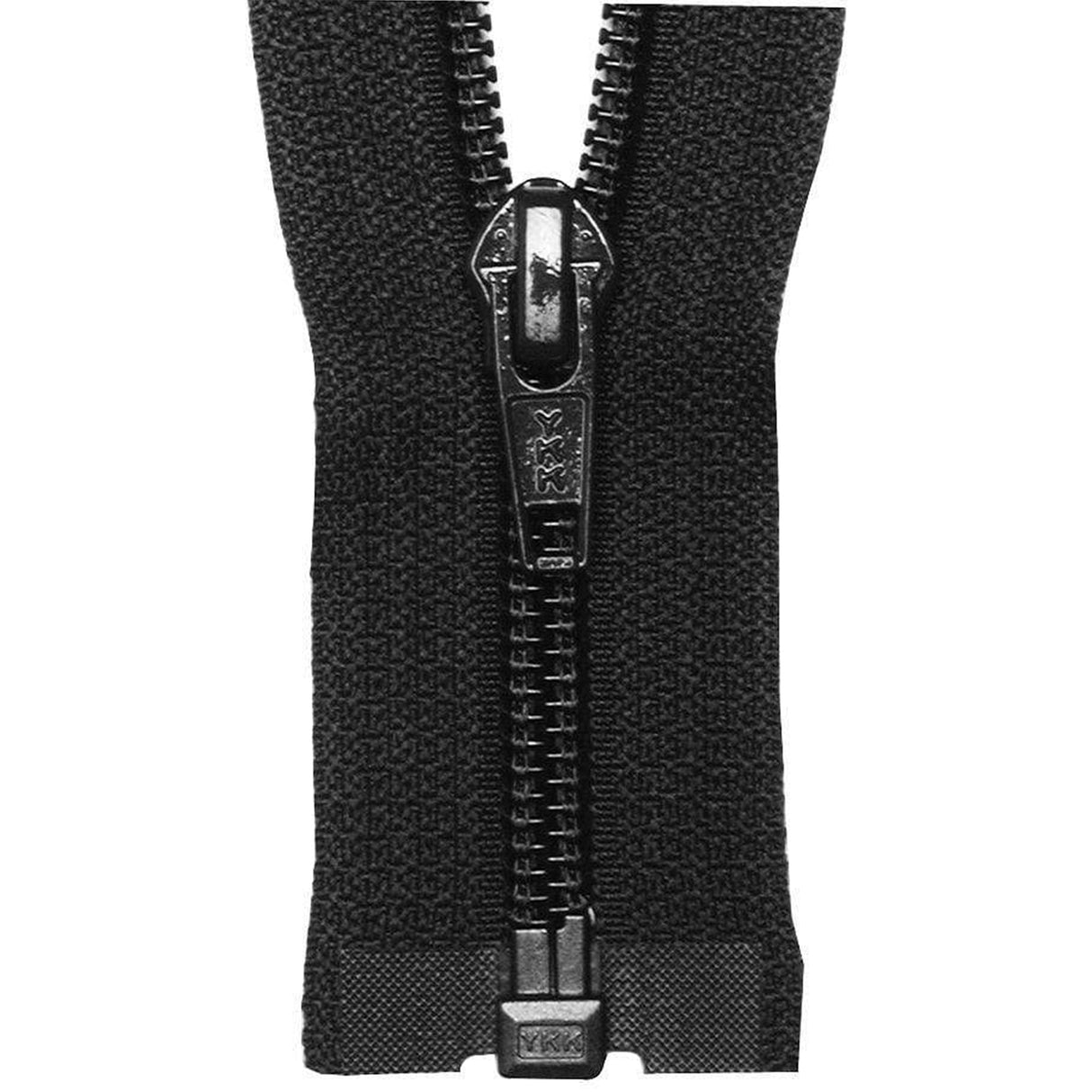 #5 Coil, Black, 24" YKK Separating Jacket Zipper, Nylon