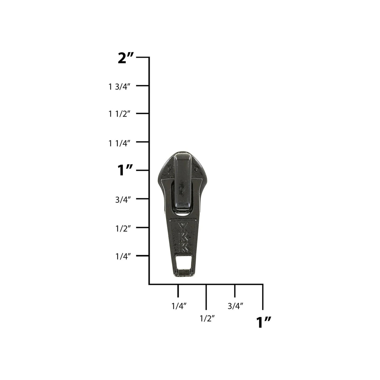 #5 Shiny Black, Coil, YKK Short Tab Auto Lock Zipper Slider, Zinc Alloy