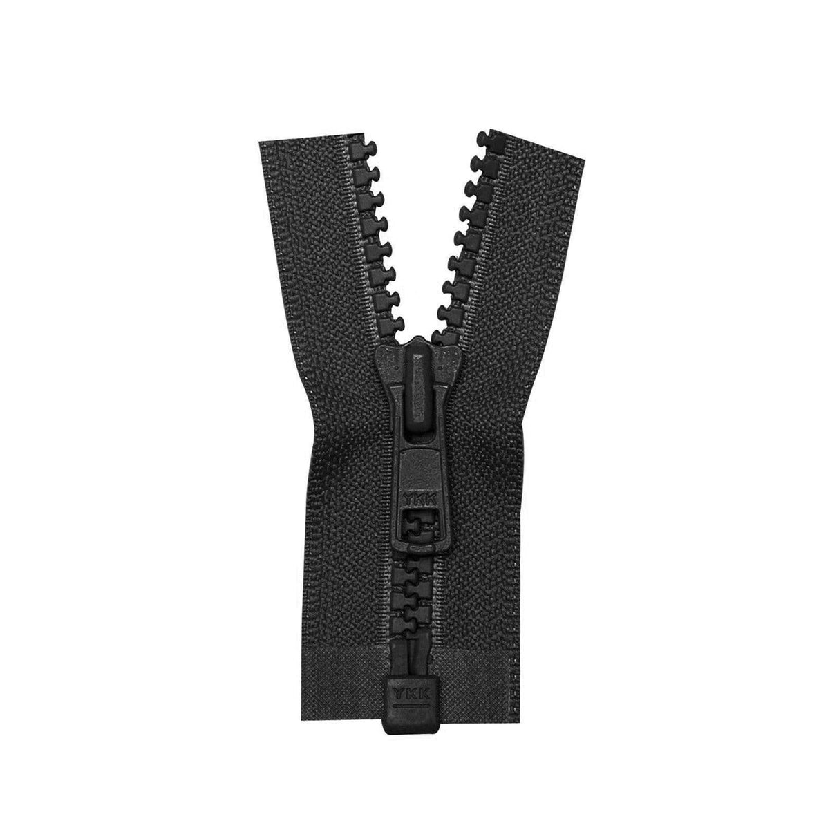 #5 Vislon, Black, 36" YKK Separating Jacket Zipper, Plastic